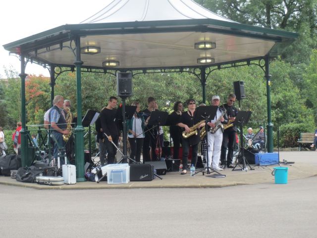 Guiseley jazz Band playing live in 2018